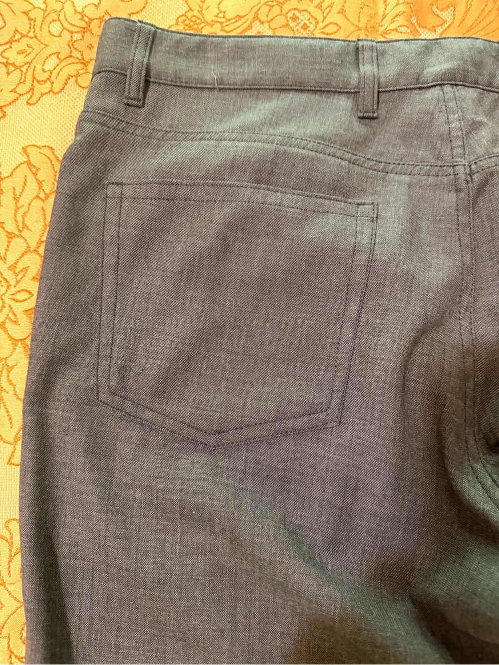 Ermenegildo Zegna Men's Wool Straight Leg 5-Pocket Pants, Dark Gray, Sz 38 x 32 - Picture 8 of 14